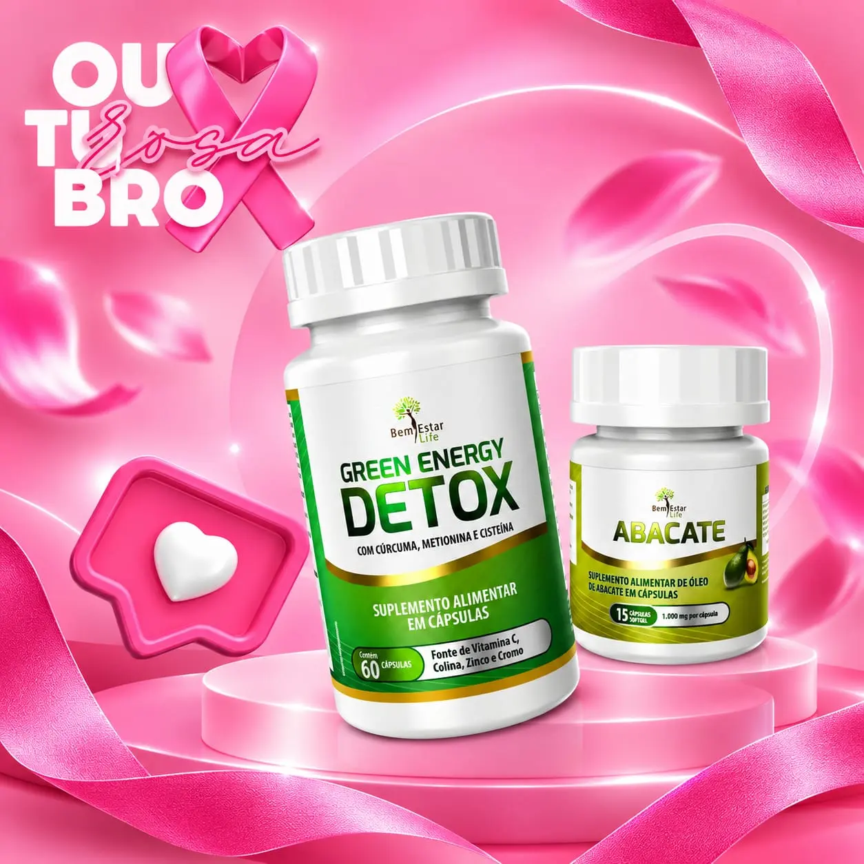 (PROMOÇÃO) GREEN ENERGY DETOX, 60 CAPSULAS / PRESENTE ABACATE - 15 CAPSULAS
