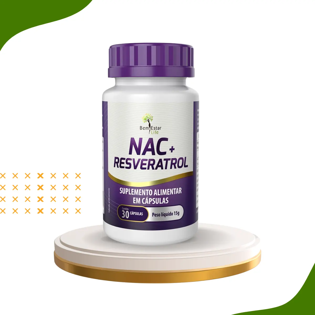 NAC + RESVERATROL - 30 cápsulas