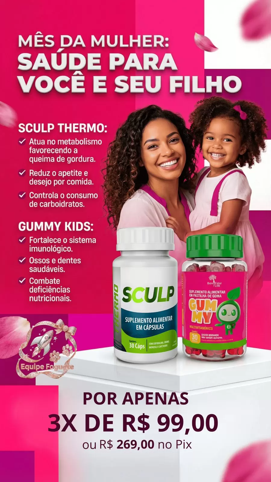 SCULP THERMO + GUMMYMULTIVITAMINICO SABOR MORANGO 