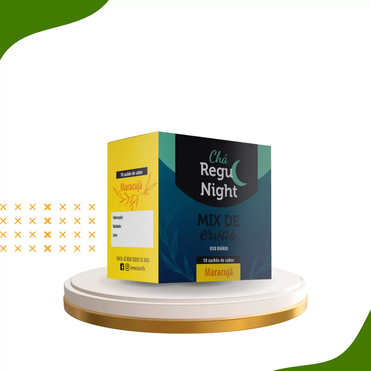 CHA REGU NIGHT - 10 SACHET - Sabor Maracujá