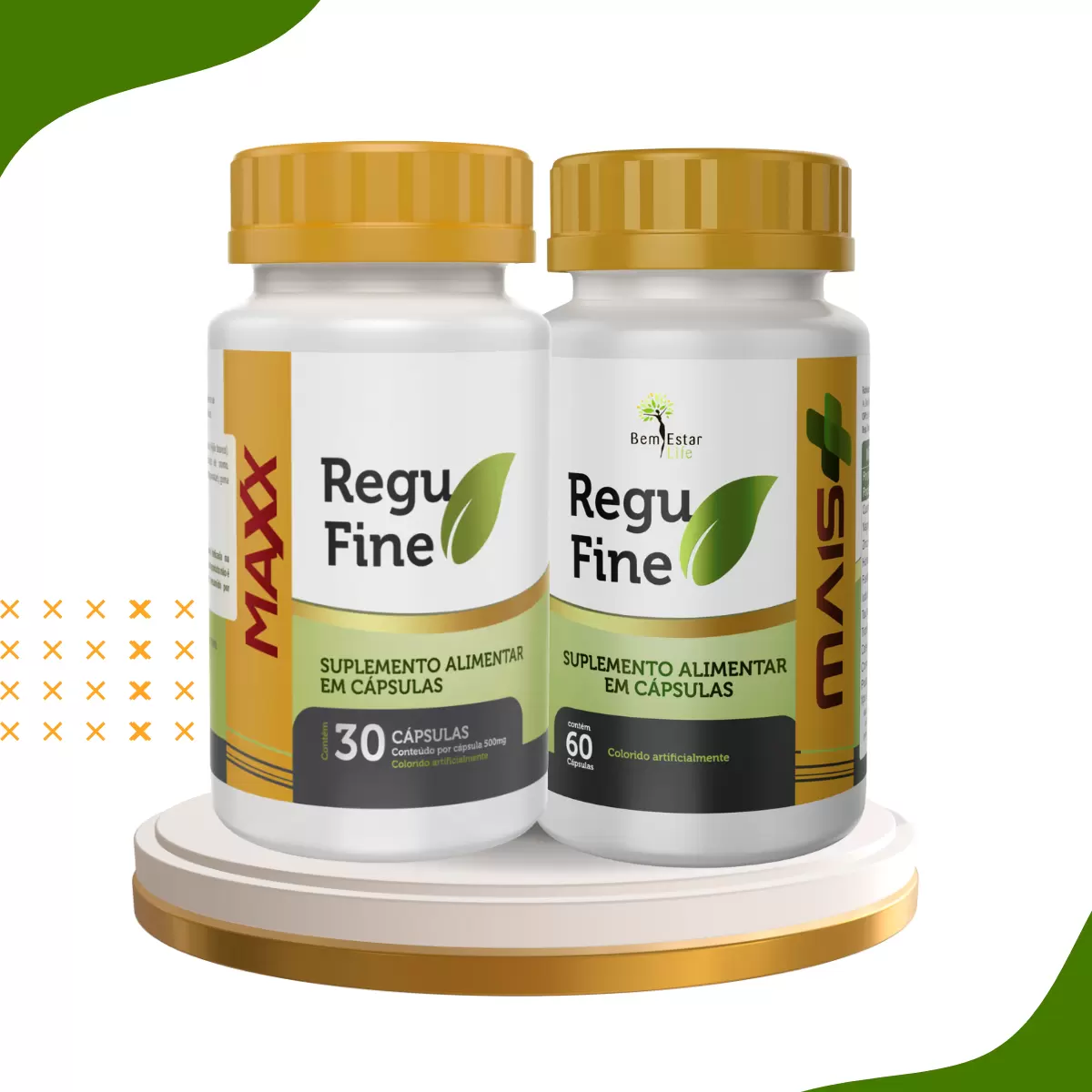 INIBIDOR DE APETITE- REGU FINE MAXX- 30 CAPS  + REGU FINE MAIS 