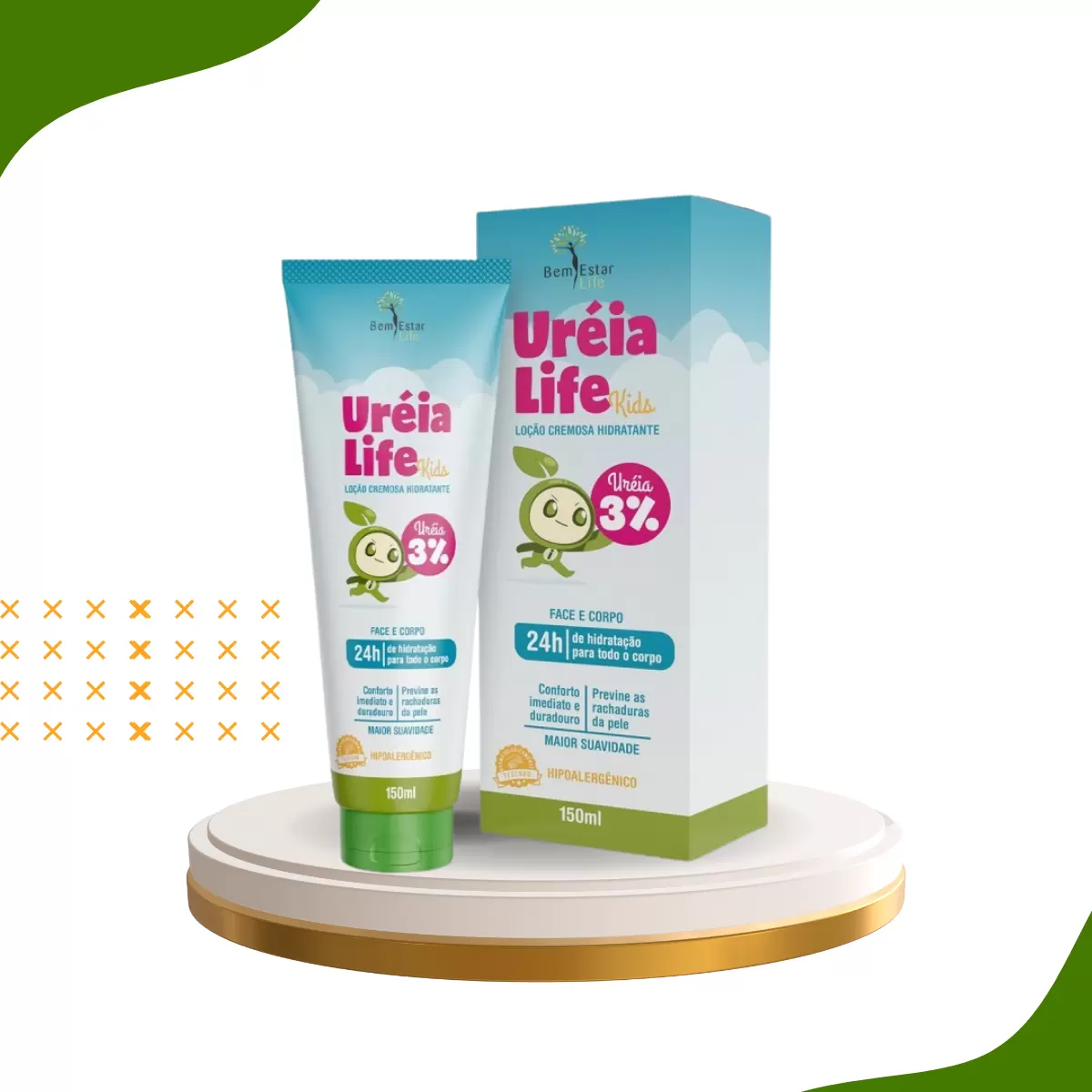 CREME HIDRATANTE INFANTIL  UREA KIDS - 150 GR.