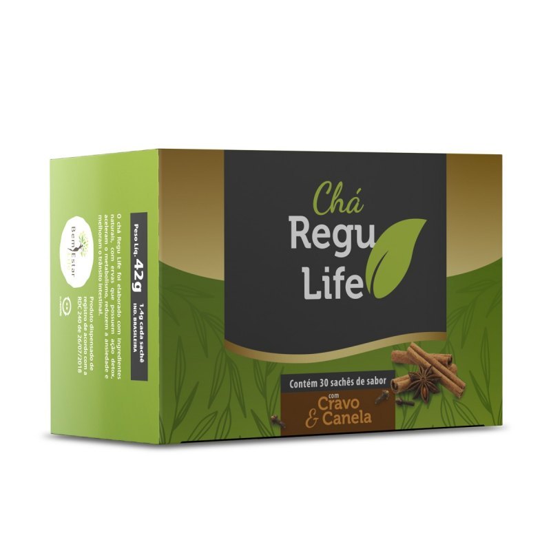 CHA REGU LIFE 30 SACHET *CRAVO E CANELA*