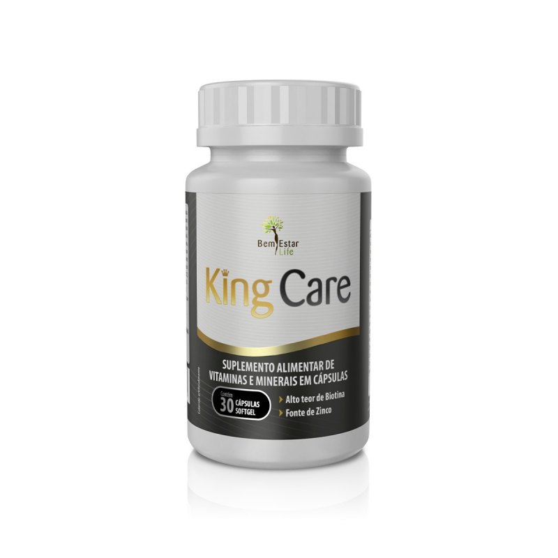 KING CARE suplemento vitaminico cabelo, barba e unha. 