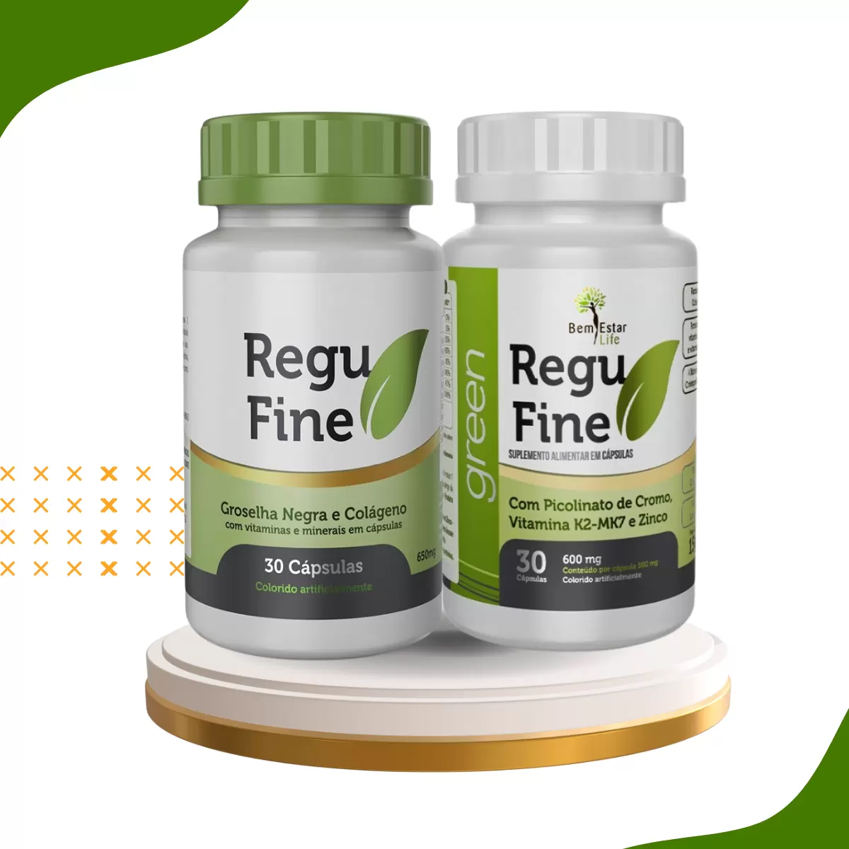 REGU FINE GROSELHA NEGRA- ORIGINAL 30 CAPS + REGU FINE GREEN DETOX