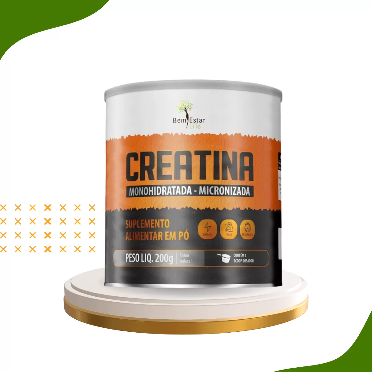 CREATINA MONOHIDRATADA MICRONIZADA - 200 GR