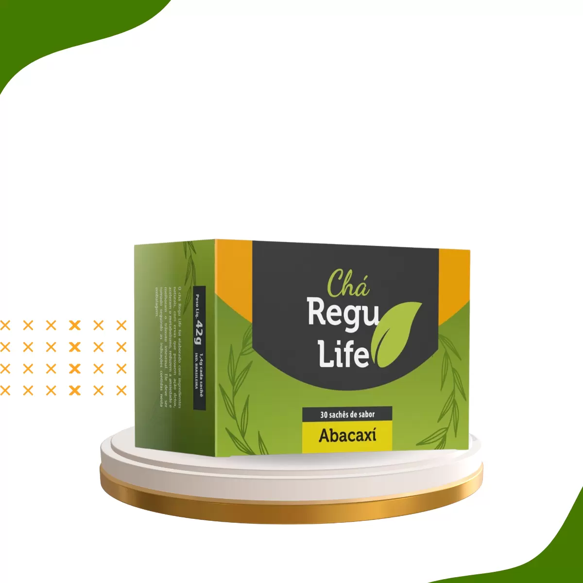 CHÁ REGU LIFE 30 SACHET -SABOR ABACAXI