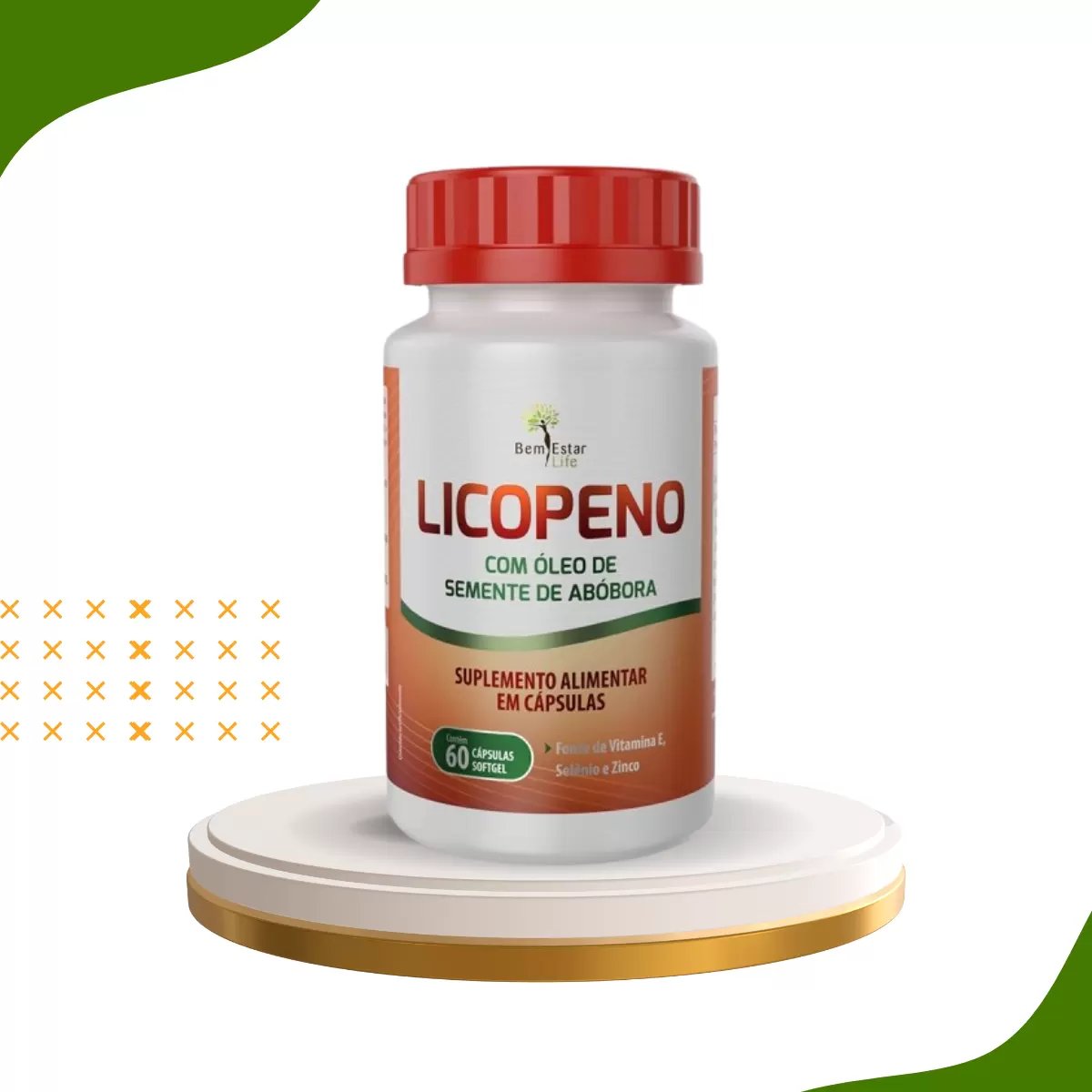 LICOPENO COM ÓLEO DE SEMENTE DE ABÓBORA 