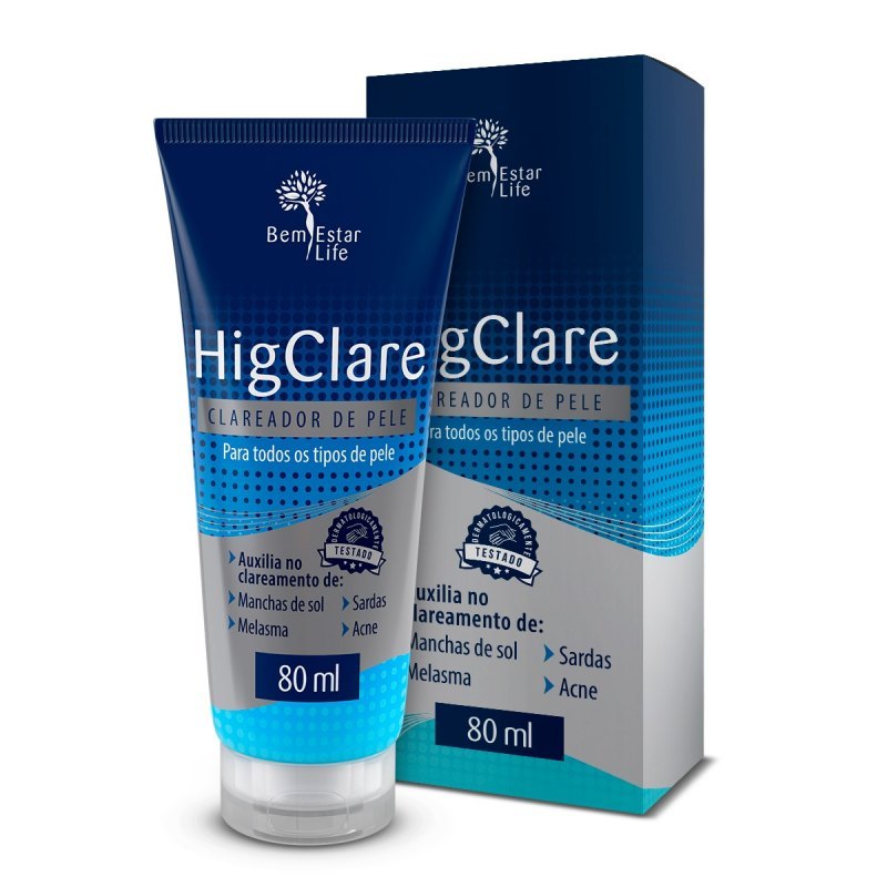 CREME HIG CLARE - CLAREADOR DE PELE 80ML